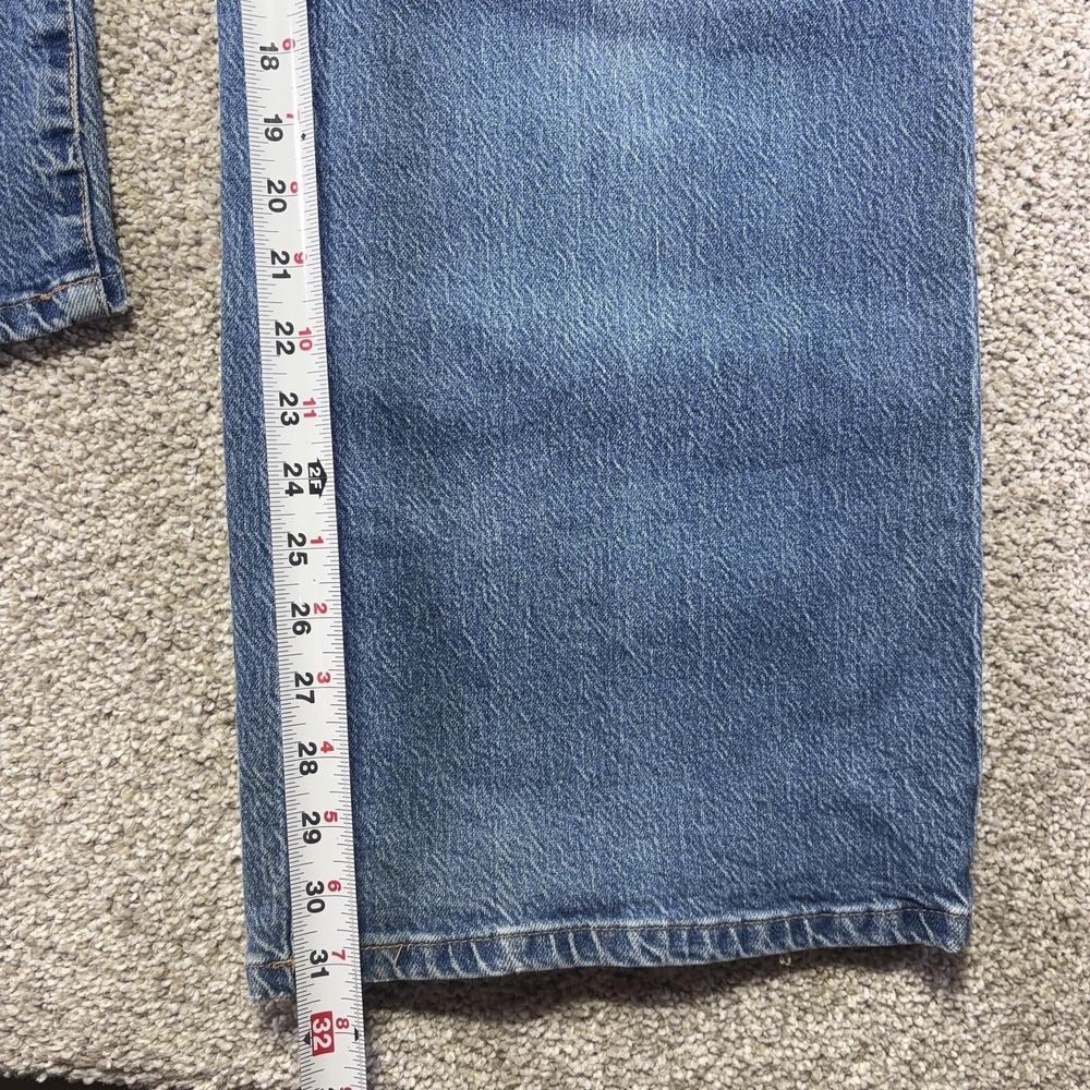 Habitual High Rise Wide Leg Jeans Womens 8/29 Blue Distressed Stretch Denim - Picture 6 of 11